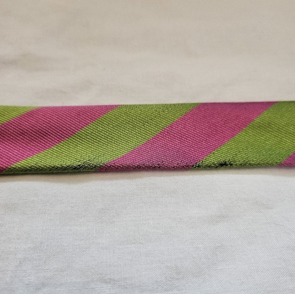 J. Crew Silk Pink Green Belt - Picture 4 of 7